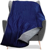Wholesale - 60"X80" 25lbs Blue Weighted Blanket C/P 1, UPC: NO UPC